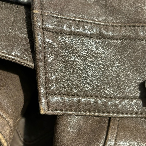 MACKAGE Sz S Kenya Aritzia Lamb’s Leather Zipper Snap Closure Moto Style Jacket - Picture 15 of 16